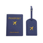 Bleu Protège Passeport Et Etiquette Valise Univers du Voyage