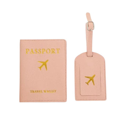 Rose Protège Passeport Et Etiquette Valise Univers du Voyage