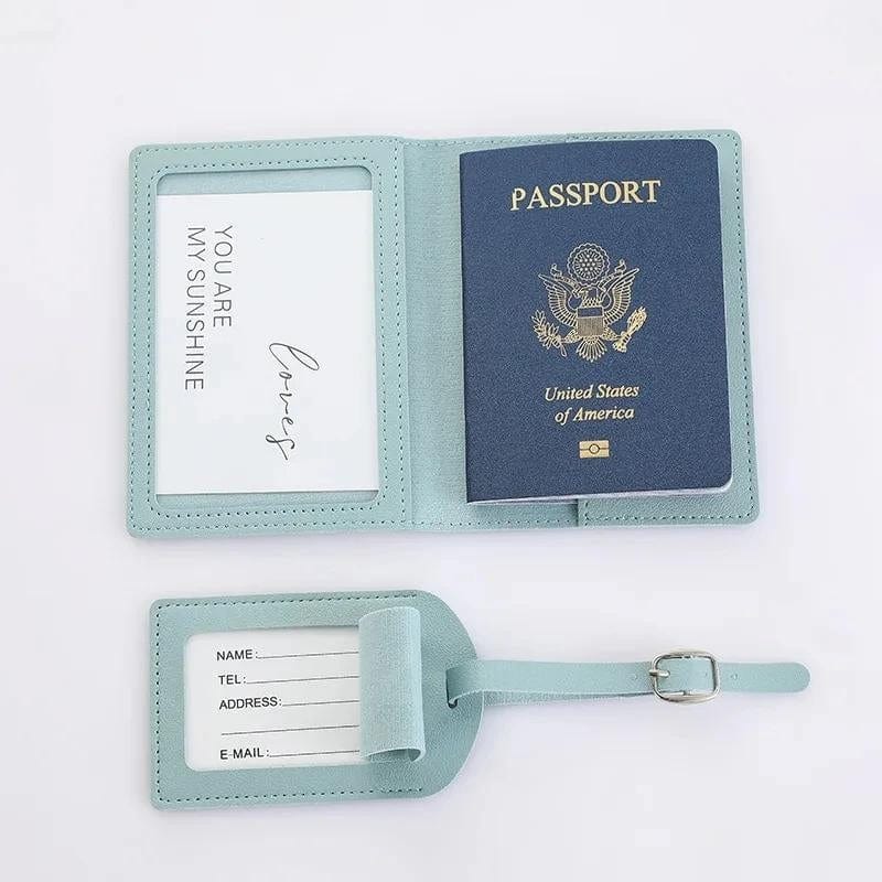 Protège Passeport Et Etiquette Valise Univers du Voyage