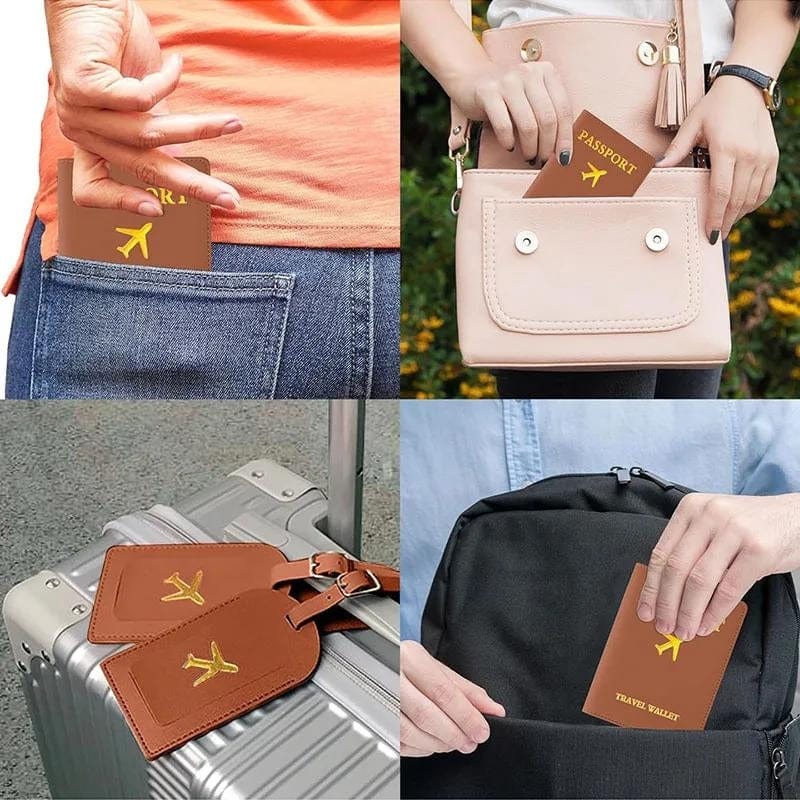 Protège Passeport Et Etiquette Valise Univers du Voyage
