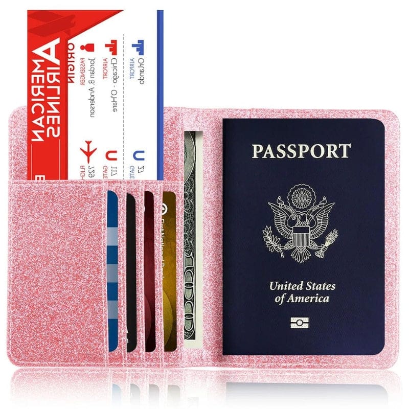 Protège Passeport Paillette Univers du Voyage