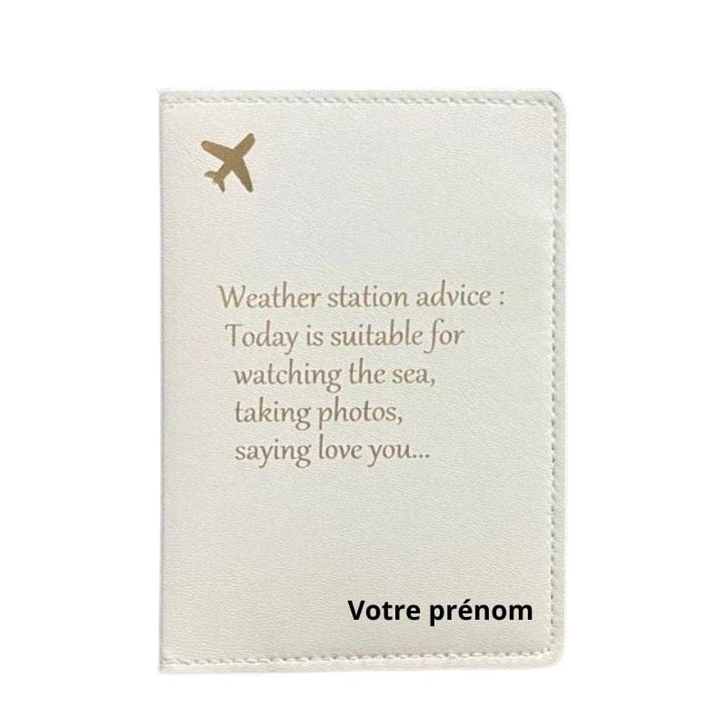 Motif Avion / Modèle 3 Protège Passeport Personnalisé Univers du Voyage