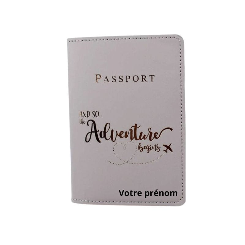 Motif D'Aventure / Modèle 5 Protège Passeport Personnalisé Univers du Voyage