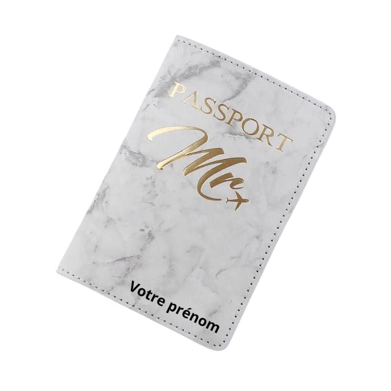 Motif Mrs / Modèle 2 Protège Passeport Personnalisé Univers du Voyage