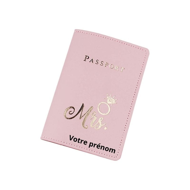 Motif Mrs / Modèle 4 Protège Passeport Personnalisé Univers du Voyage