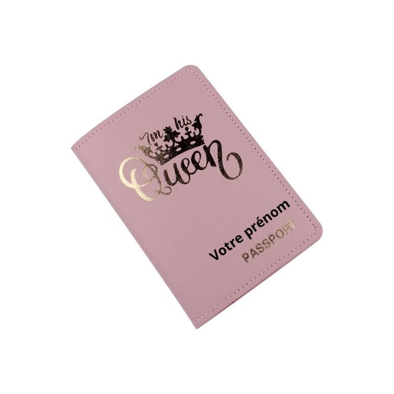 Motif Queen / Modèle 3 Protège Passeport Personnalisé Univers du Voyage