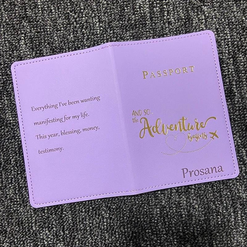 Protège Passeport Personnalisé Univers du Voyage