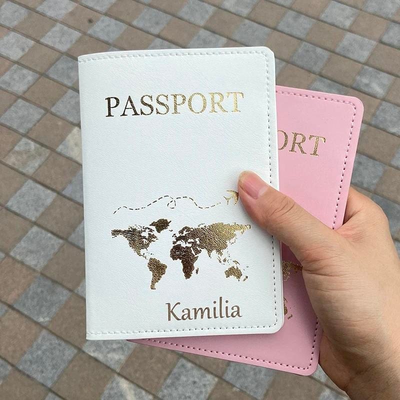 Protège Passeport Personnalisé Univers du Voyage