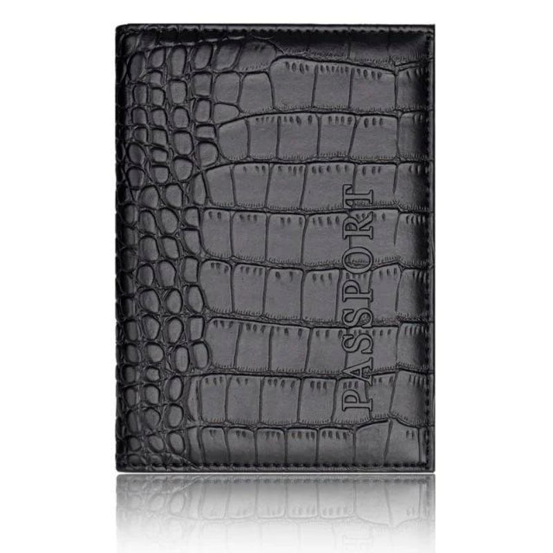 Noir Protège Passeport Simili Luxe Univers du Voyage