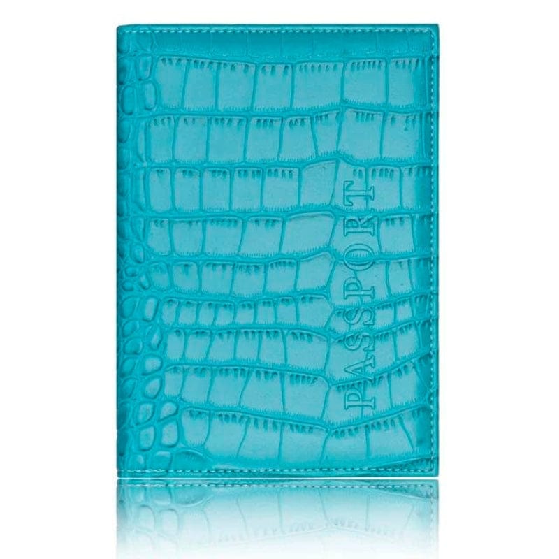 Turquoise Protège Passeport Simili Luxe Univers du Voyage