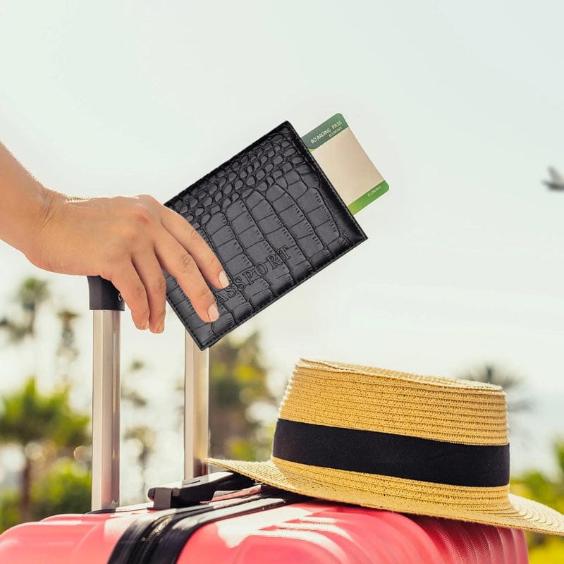 Protège Passeport Simili Luxe Univers du Voyage