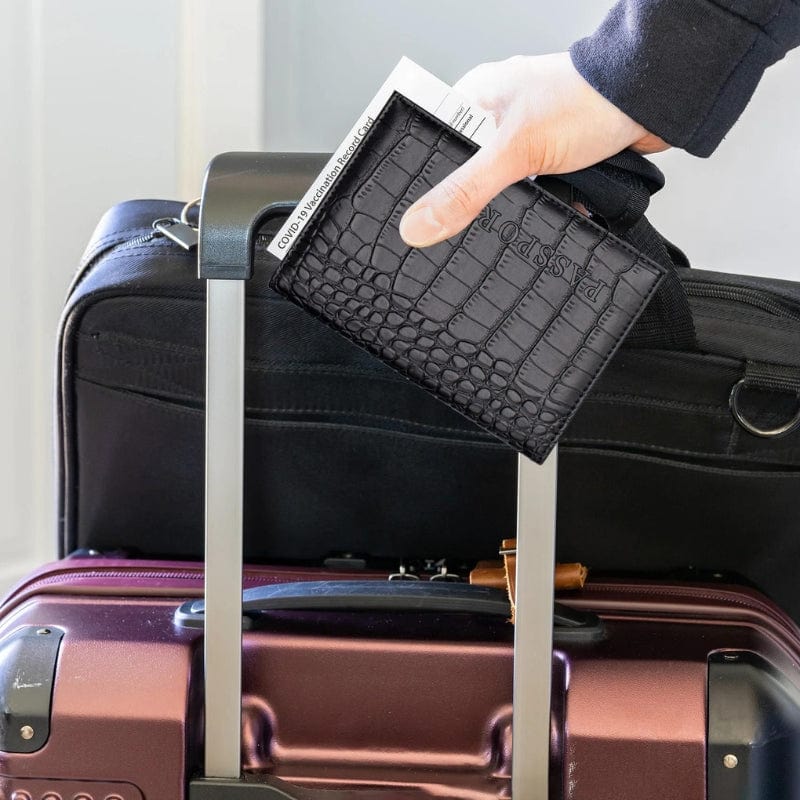 Protège Passeport Simili Luxe Univers du Voyage