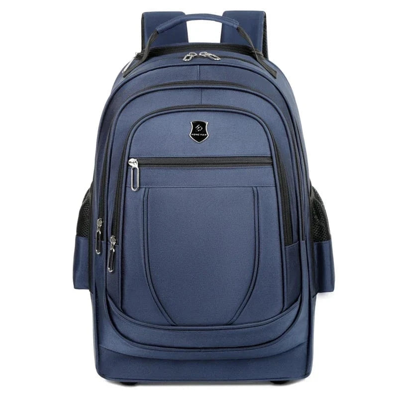 Bleu Marine Sac à Dos à Roulettes Univers du Voyage