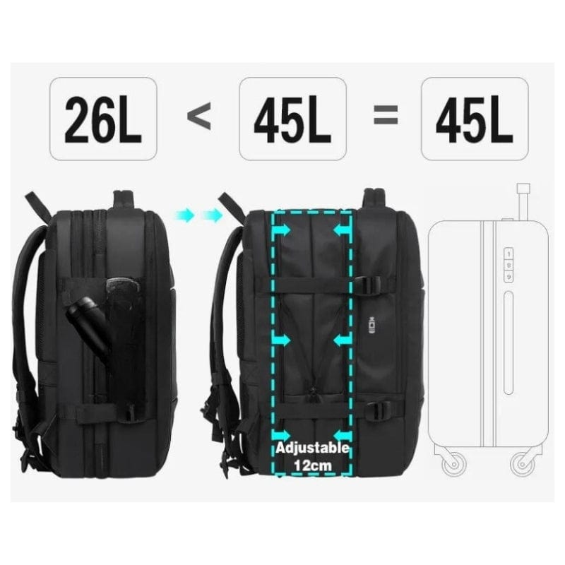 Sac à Dos de Voyage Extensible Univers du Voyage