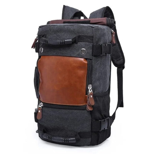Noir Sac à Dos de Voyage Vintage Solide Univers du Voyage