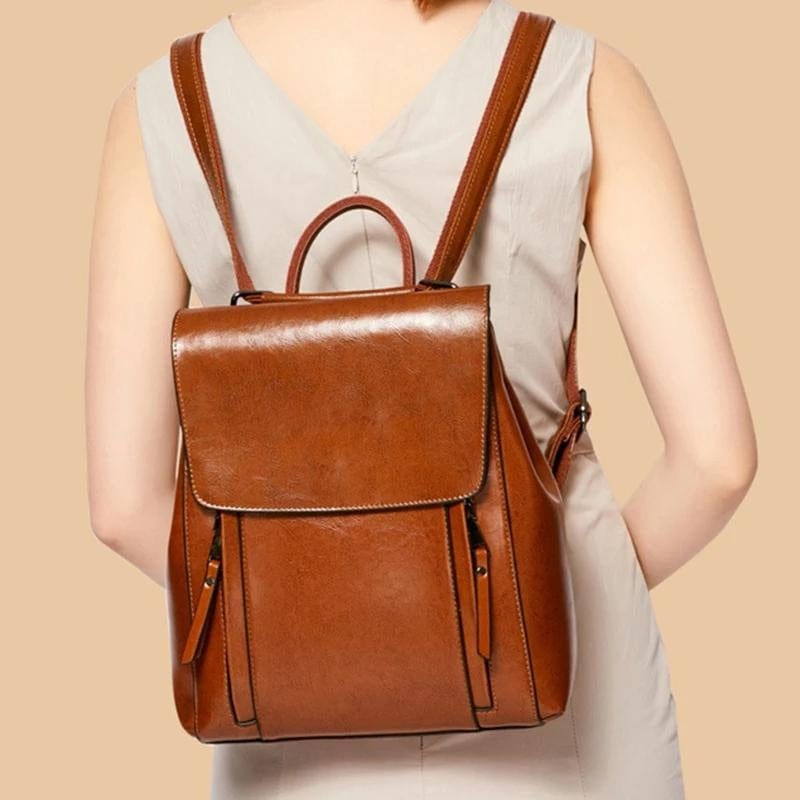 Sac à Dos en Cuir Femme Univers du Voyage