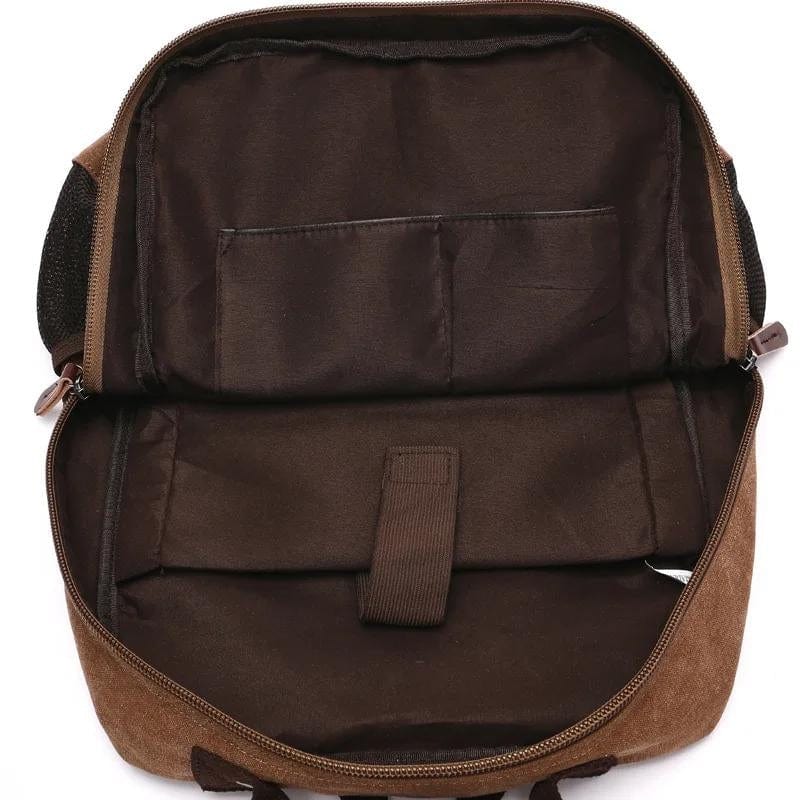 Sac à Dos en Toile Vintage Univers du Voyage