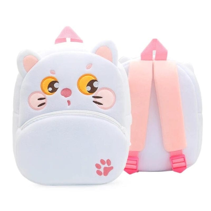 Chat blanc Sac à Dos Enfant 4 ans Univers du Voyage