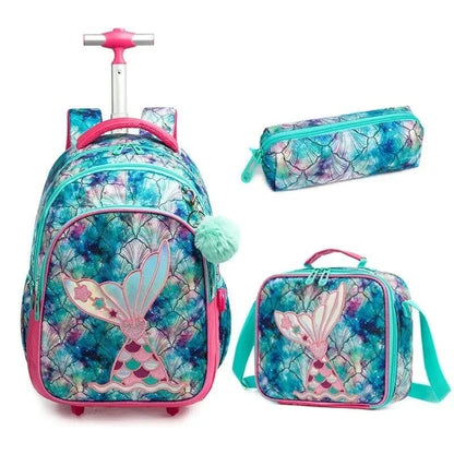Motif Sirène 1 Sac à Dos et Roulettes Enfant Univers du Voyage