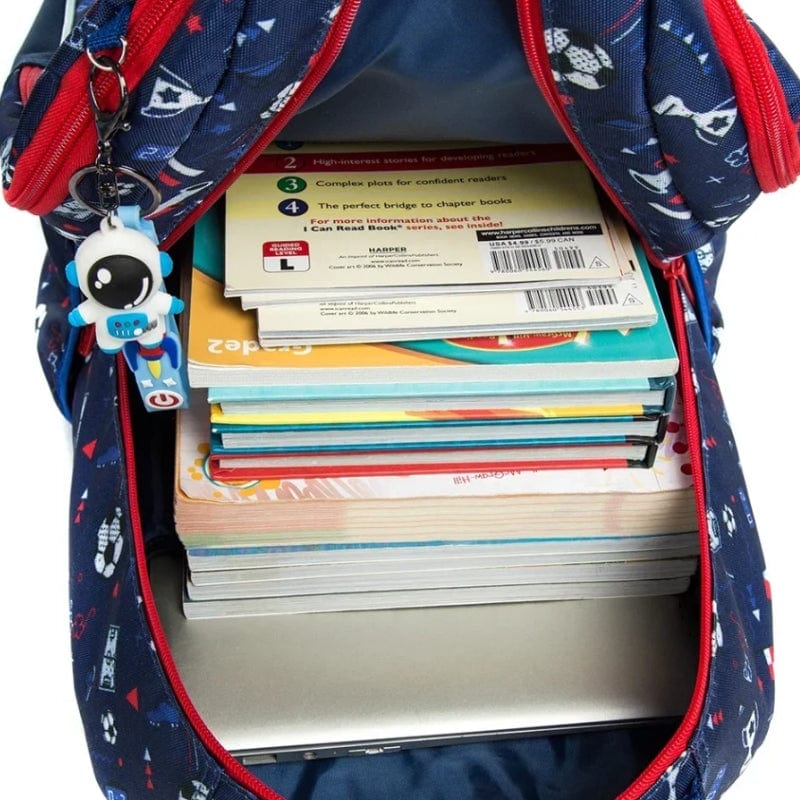 Sac à Dos et Roulettes Enfant Univers du Voyage