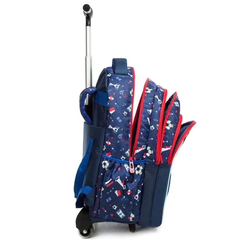 Sac à Dos et Roulettes Enfant Univers du Voyage