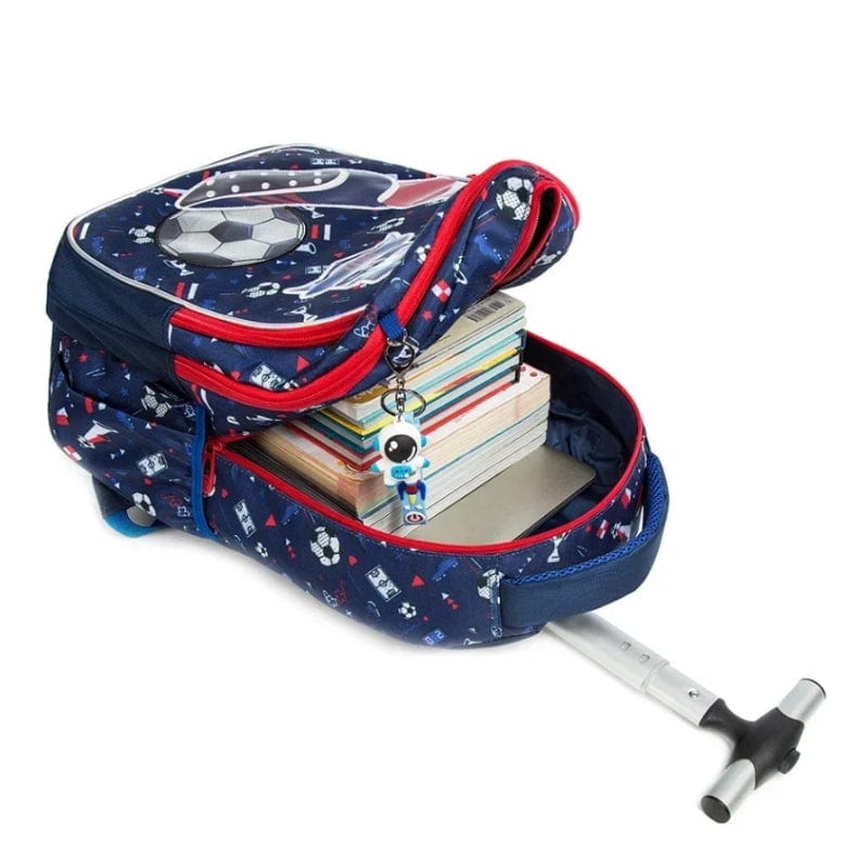 Sac à Dos et Roulettes Enfant Univers du Voyage