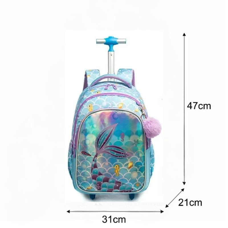 Sac à Dos et Roulettes Enfant Univers du Voyage