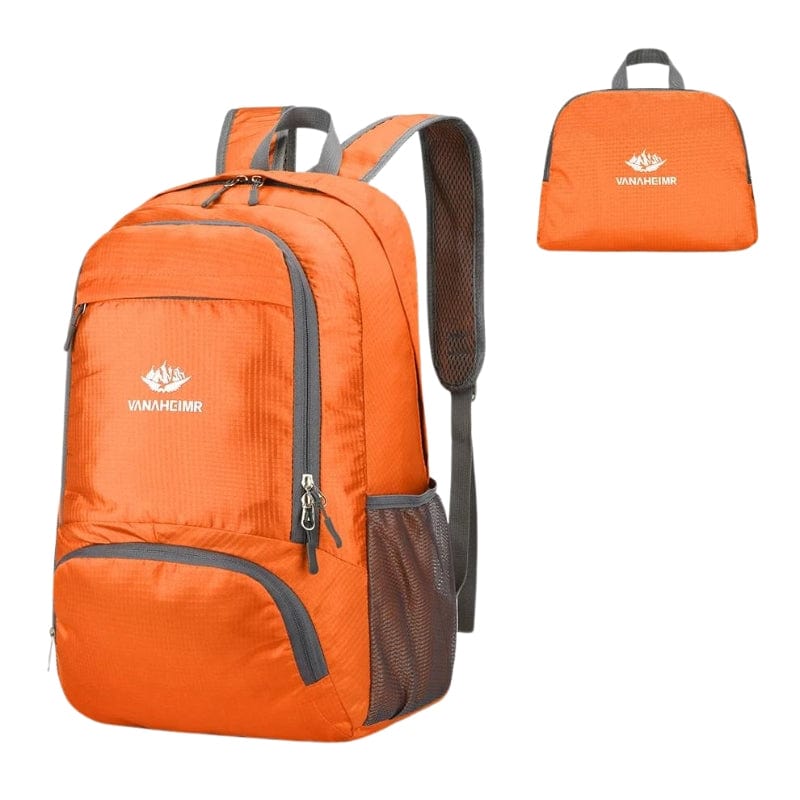 Orange Sac à Dos Noir Imperméable Univers du Voyage