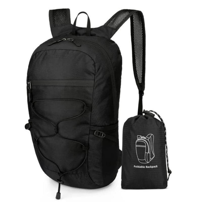 Noir Sac à Dos Pliable et Imperméable Univers du Voyage