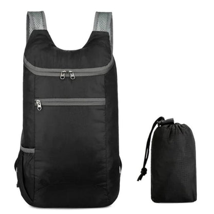 Noir 1 Sac à Dos Pliable Waterproof Univers du Voyage