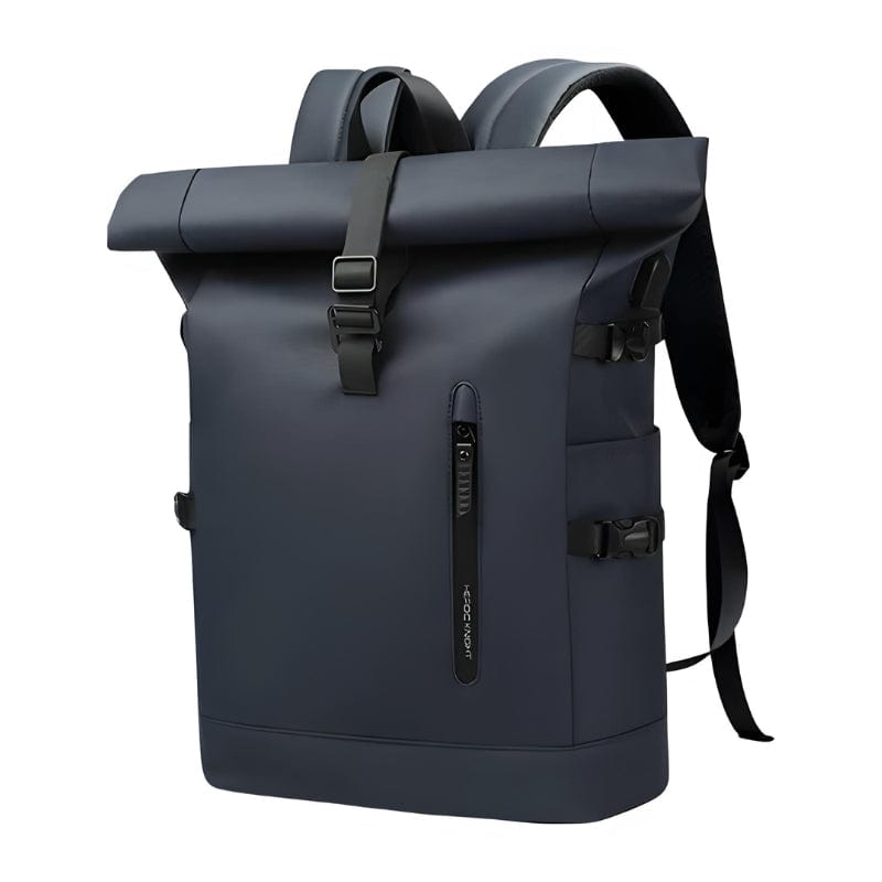 Bleu Marine Sac à Dos Roll Top Imperméable Univers du Voyage