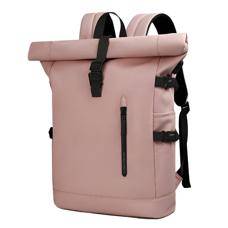 Rose Sac à Dos Roll Top Imperméable Univers du Voyage
