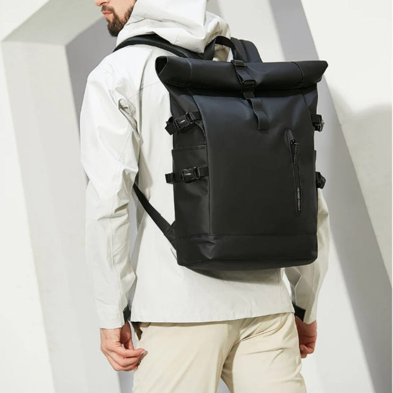 Sac à Dos Roll Top Imperméable Univers du Voyage Image