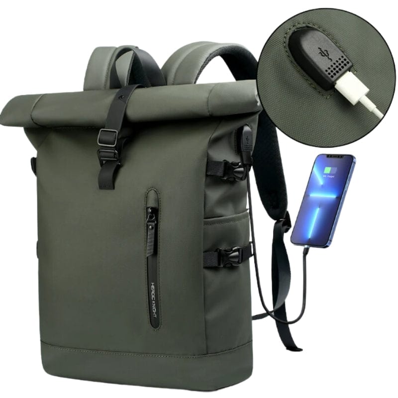 Sac à Dos Roll Top Imperméable Univers du Voyage