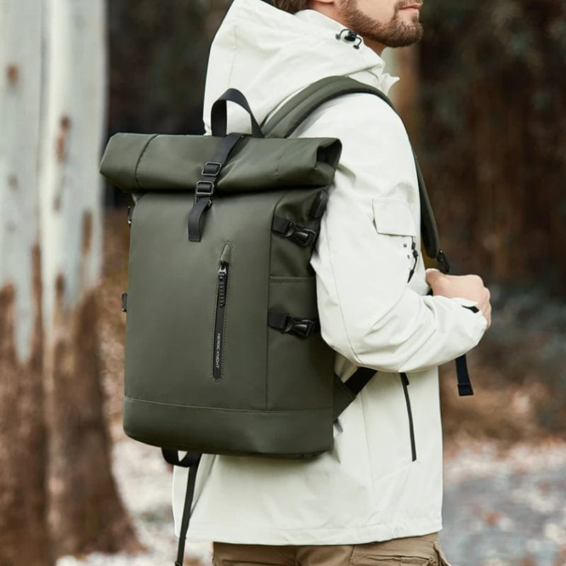 Sac à Dos Roll Top Imperméable Univers du Voyage