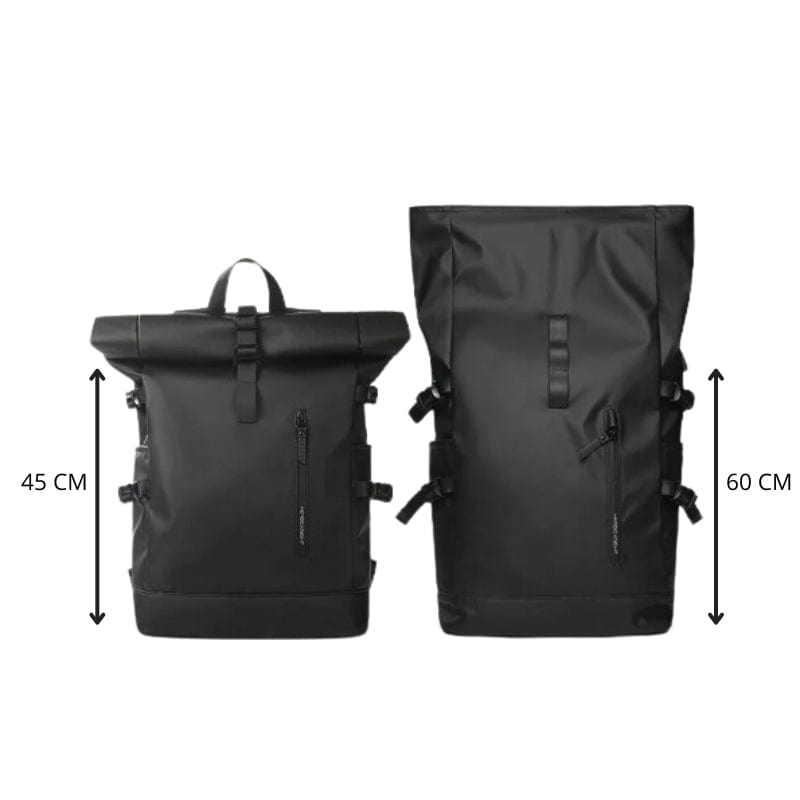 Sac à Dos Roll Top Imperméable Univers du Voyage