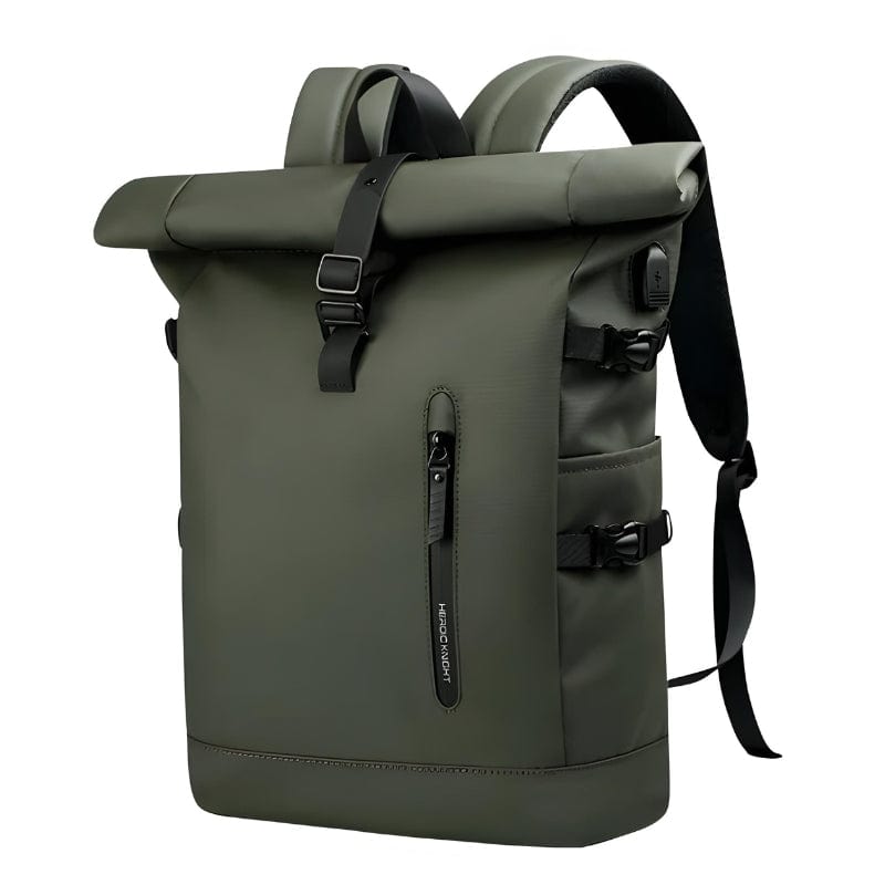 Vert Sac à Dos Roll Top Imperméable Univers du Voyage