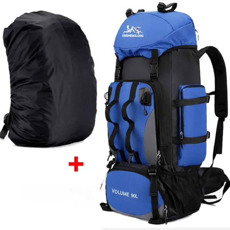 Bleu Clair / Avec Housse Imperméable Sac à Dos Trekking Univers du Voyage