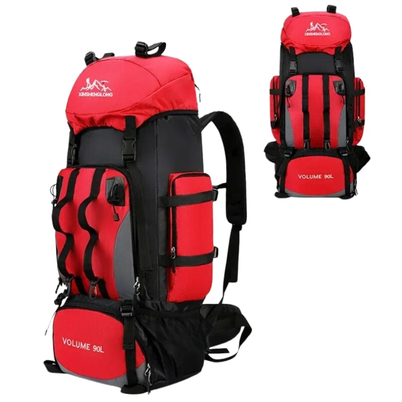 Rouge / Sans Housse Imperméable Sac à Dos Trekking Univers du Voyage