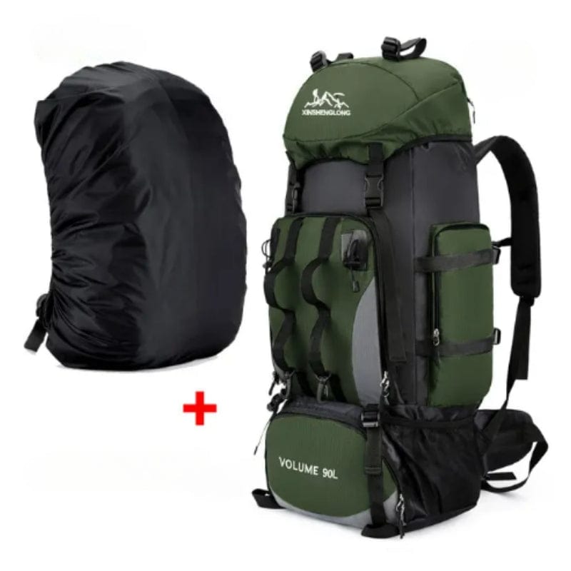 Vert / Avec Housse Imperméable Sac à Dos Trekking Univers du Voyage