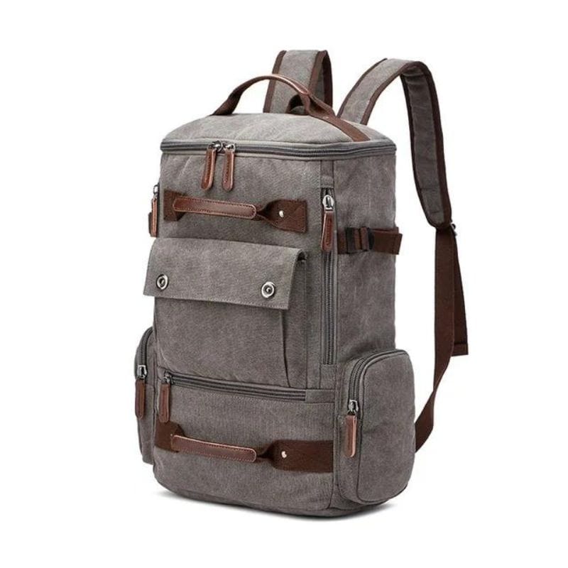 Gris Sac à Dos Vintage Univers du Voyage
