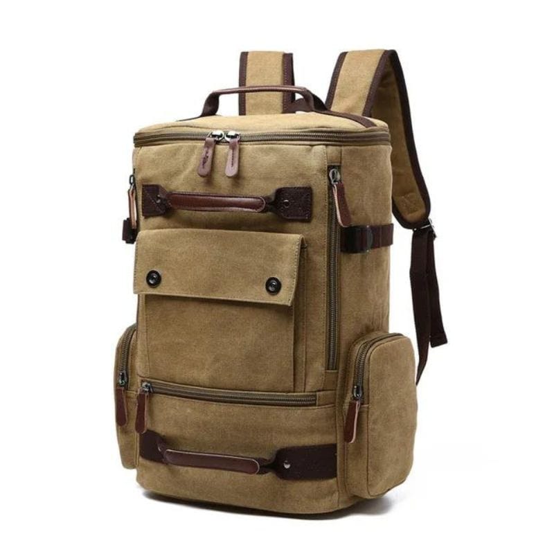 Kaki Sac à Dos Vintage Univers du Voyage