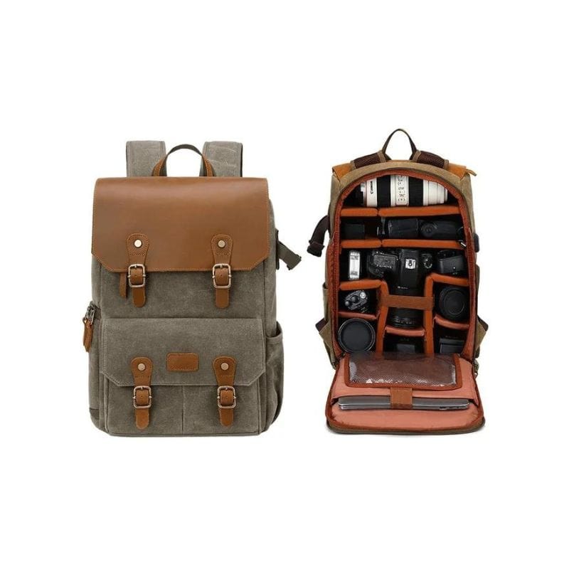 Vert / Modèle 2 Sac à Dos Voyage Appareil Photo Univers du Voyage