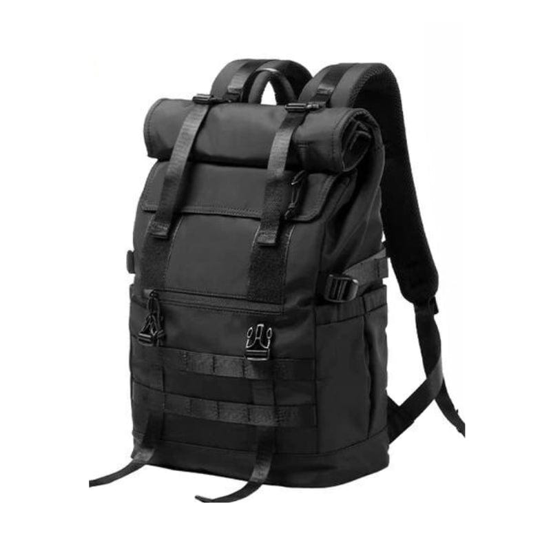 Noir - Roll Top Sac à Dos Voyage Grande Capacité Univers du Voyage