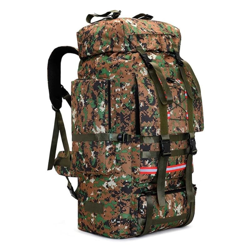 Camouflage vert armée 130L Sac à Dos Voyage Homme XXL Univers du Voyage