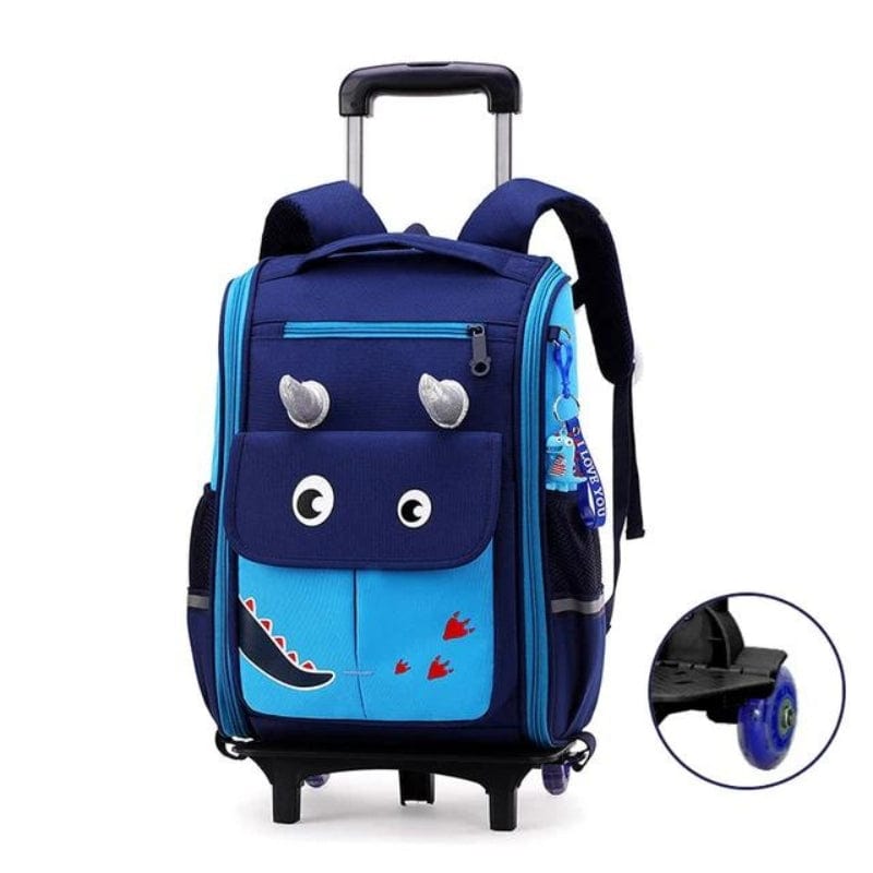 Bleu / Avec des Roulettes Sac à Roulette Enfant Univers du Voyage