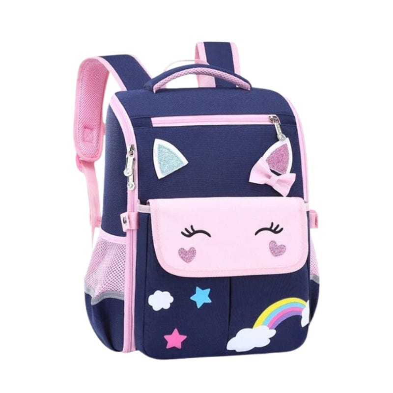 Bleu et Rose / Sans Roulettes Sac à Roulette Enfant Univers du Voyage