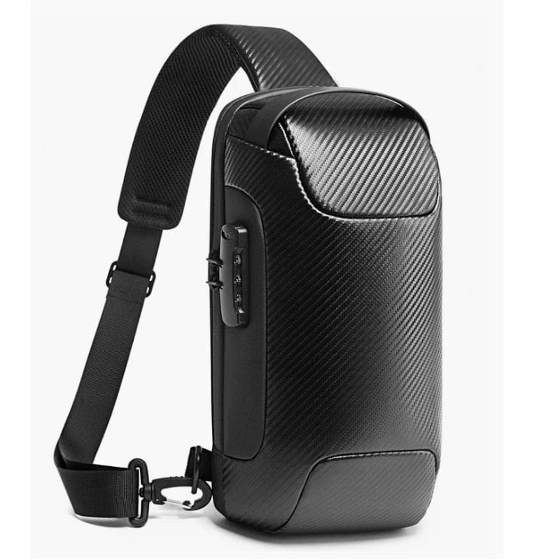 Noir Sac Bandoulière Homme Univers du Voyage