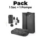 1 Sac + 1 Pompe Sac de Compression Sous Vide Voyage 17L Univers du Voyage