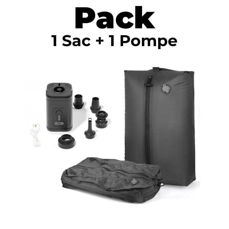 1 Sac + 1 Pompe Sac de Compression Sous Vide Voyage 17L Univers du Voyage